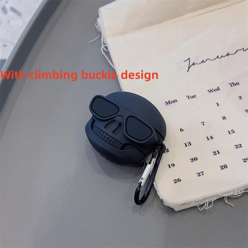 Funda protectora para AirPods Pro de 3 generación, funda protectora para auriculares de 12 generación con llavero, funda de silicona suave anticaída