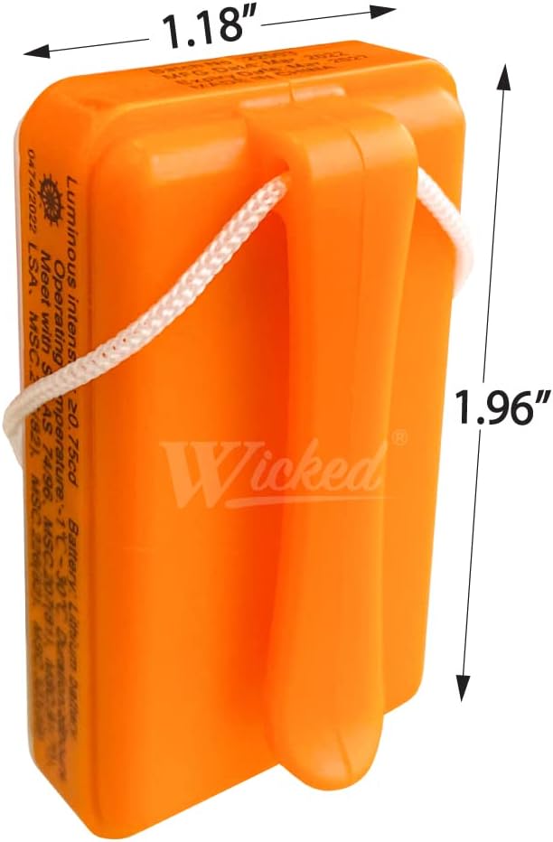 WICKED Chaleco salvavidas LED estroboscópico de emergencia para hombre, juego de supervivencia al aire libre con banda reflectante elástica, haz de