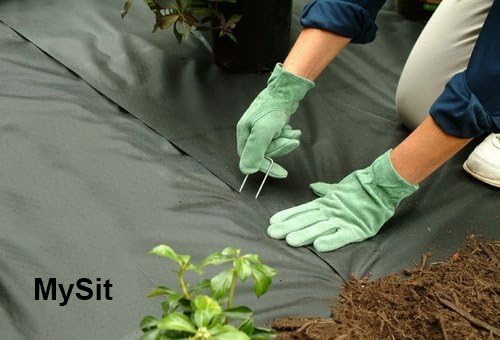 100 estacas de césped galvanizado de 6 pulgadas para jardín, césped y paisaje, grapas de tela resistente calibre 11 de acero antioxidante para