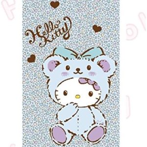 Kitty Toalla de playa preciosa 30″ X 60″ 100% algodón ducha de baño azul patrón de leopardo Kitty Toalla de playa preciosa 30″ X 60″ 100% algodón ducha de baño azul patrón de leopardo