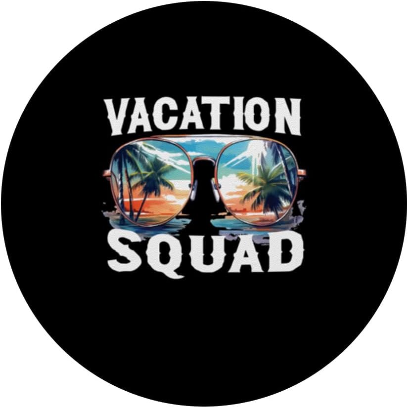Plantilla Vacacional  Gafas de sol Ocean Island  Summer PopSockets Standard PopGrip