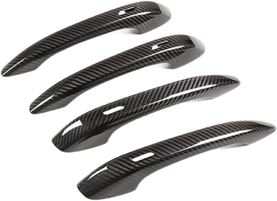 AkosOL Compatible con Porsche Macan 2014-2023 – Cubierta de fibra de carbono seca para manija de puerta exterior de automóvil, accesorios de