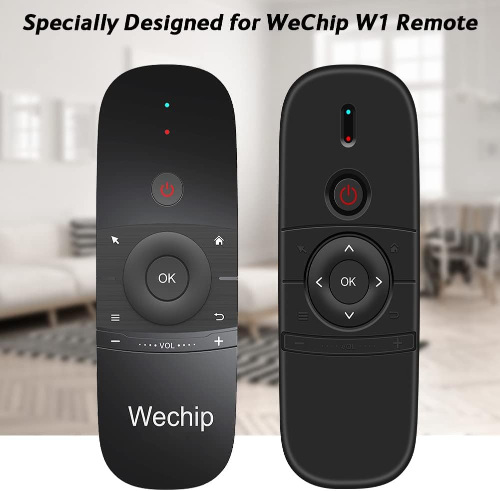 Funda para WeChip W1 Remote, Cubierta de silicona para WeChip W1 Control remoto Soporte de piel Protector Universal Reemplazo de goma Funda trasera