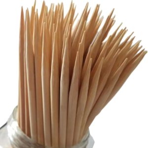 Brochetas de bambú natural para parrilla, aperitivos, frutas, cócteles, carnes a la parrilla, fuentes de chocolate, barbacoas, cocinas, manualidades Brochetas de bambú natural para parrilla, aperitivos, frutas, cócteles, carnes a la parrilla, fuentes de chocolate, barbacoas, cocinas, manualidades