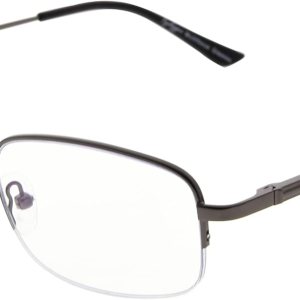 Eyekepper Lentes de lectura progresivos con protección UV de medio borde, 3 niveles, multienfoque, para hombres y mujeres, marco de memoria flexible Eyekepper Lentes de lectura progresivos con protección UV de medio borde, 3 niveles, multienfoque, para hombres y mujeres, marco de memoria flexible