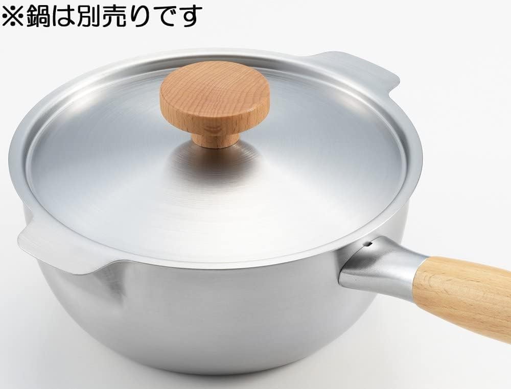 Yoshikawa aikata 1510229 – Maceta Yukihira con tapa, fabricada en Japón, 7.1 pulgadas (7.1 in), olla con una sola mano, Tsubamesanjo, vertido de