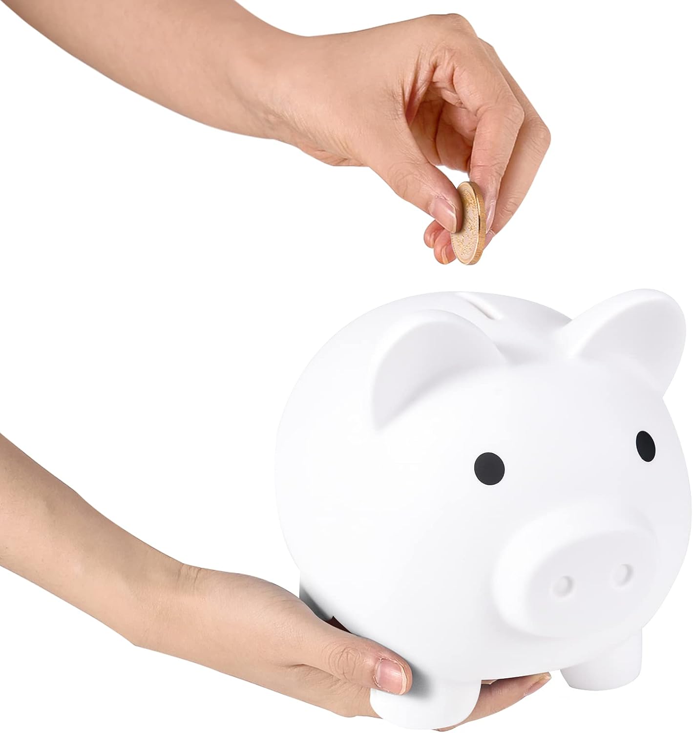 PJDRLLC Alcancía grande, banco de dinero de plástico irrompible, banco de monedas para niñas y niños, alcancías de gran tamaño, regalos prácticos