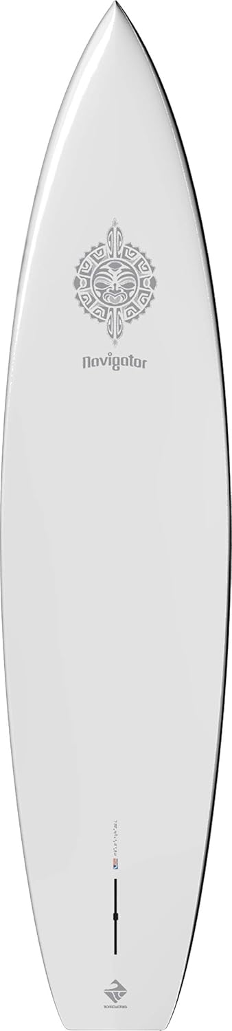 Boardworks Navigator  Touring All Water Stand Up Paddleboard  Tablero duro epoxi Bombshell  11 pies 6 pulgadas, blancogrisazul