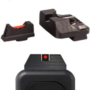 Sistema táctico de la parte delanteratrasera de la pistola de la fibra óptica compatible con Glock Sistema táctico de la parte delanteratrasera de la pistola de la fibra óptica compatible con Glock