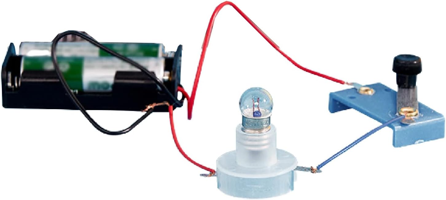 Kit de experimento de circuito eléctrico, kit de luces de bombilla pequeña, kit básico de ciencia física, kit educativo STEM