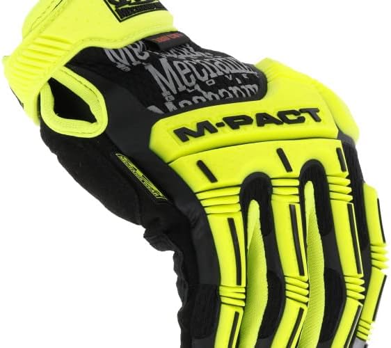 Mechanix Wear Talla 8 M-Pact E5 Armortex y TrekDry y D3O Hi-Viz Guantes resistentes a cortes, amarillo fluorescente y negro, pequeño (SMP-C91-008)