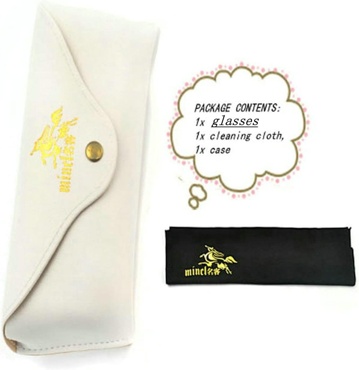 mincl Lentes de diamantes de imitación anti luz azul para mujer con diamantes de ojo de gato, gafas de computadora antifatiga