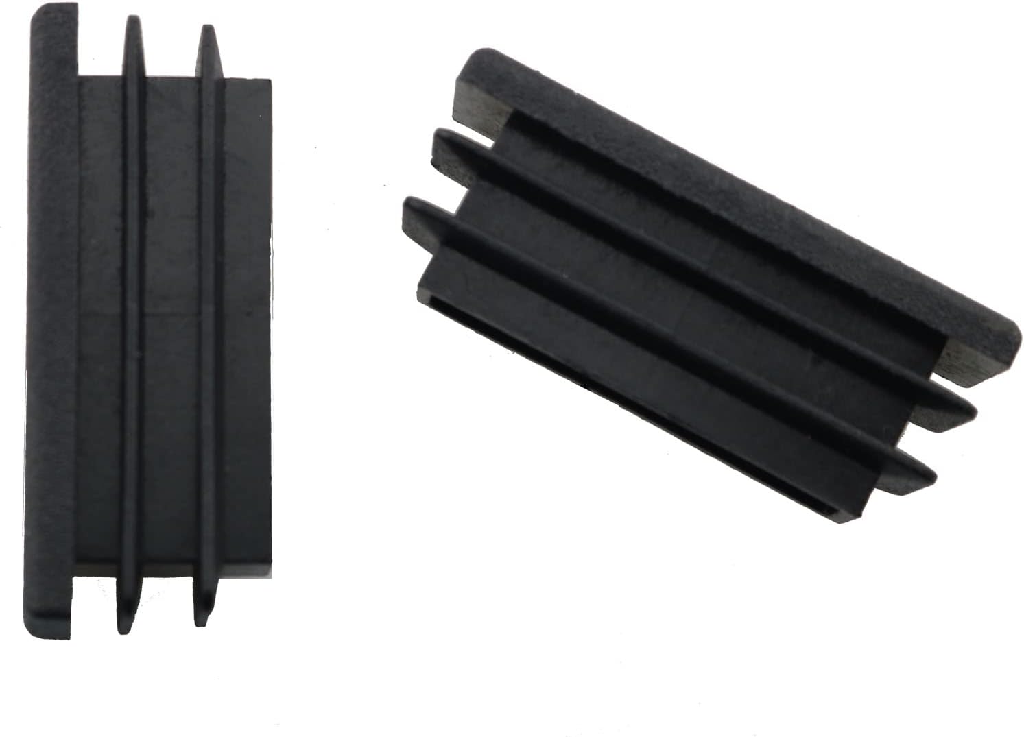 YHXiXi Tapón de plástico para tubos de 12 x 1-12 pulgadas, tapa de enchufe de tubo para muebles, tapas de extremo de silla rectangulares, tapa de