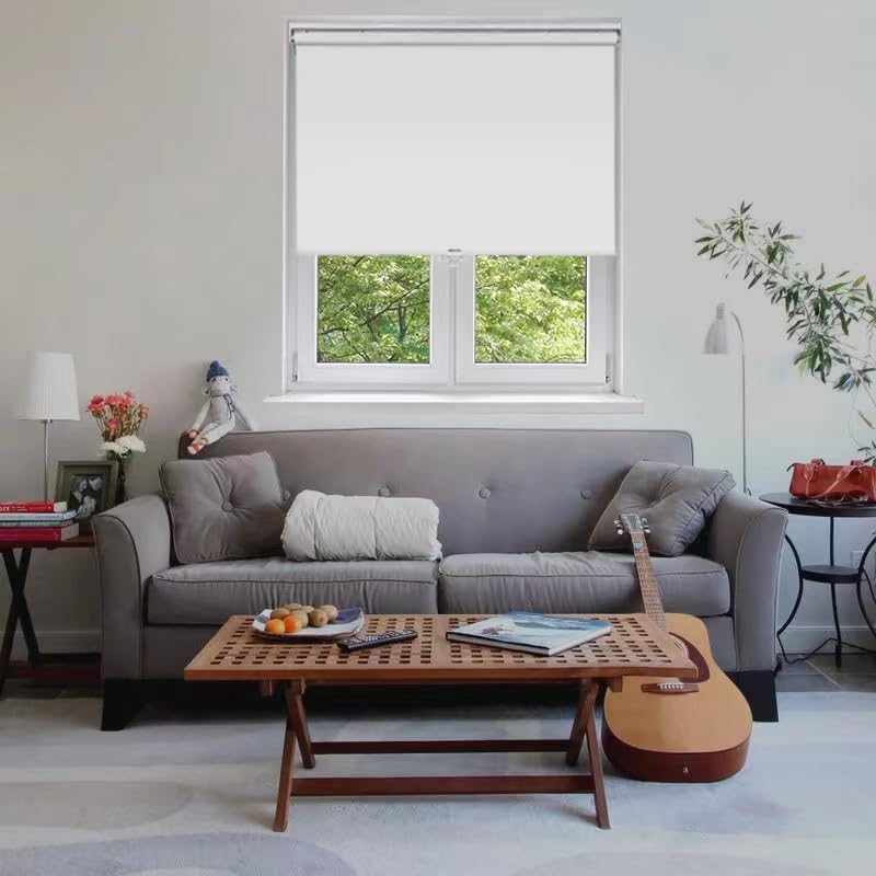 Persianas motorizadas para ventanas, persianas inteligentes con control remoto enrollables, funcionan con Alexa Google Home, persianas opacas