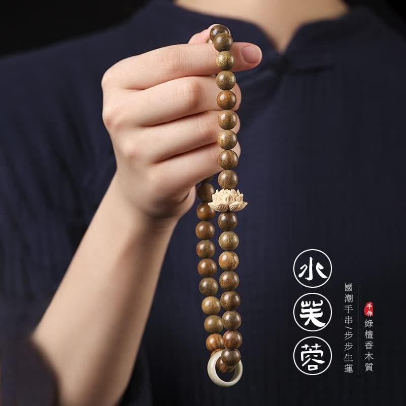 xiexuelian Pulsera de la suerte Pulsera de cuentas Pulsera de cuentas de Buda, Madera Sándalo Piedra, Sin gemas.