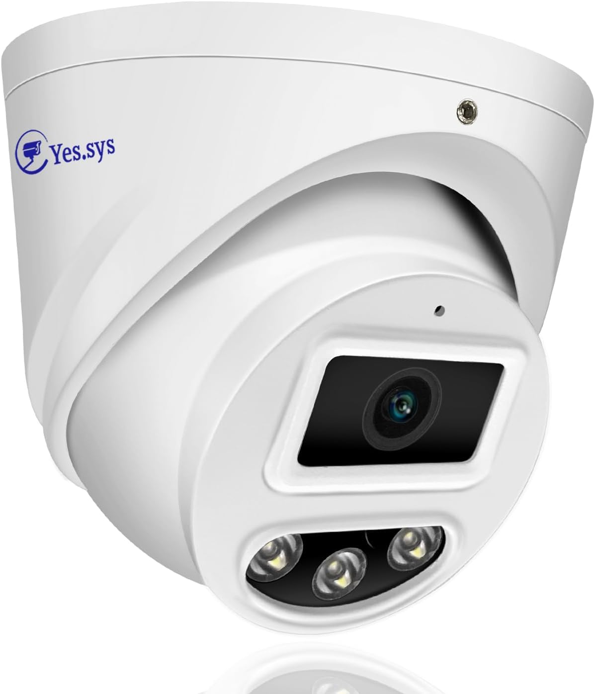 Hikvision compatible con 8MP 0.110 in gran angular 3840×2160 IP PoE Dome Turret 4K cámara de seguridad con micrófonoaudio, IP67 al aire libre