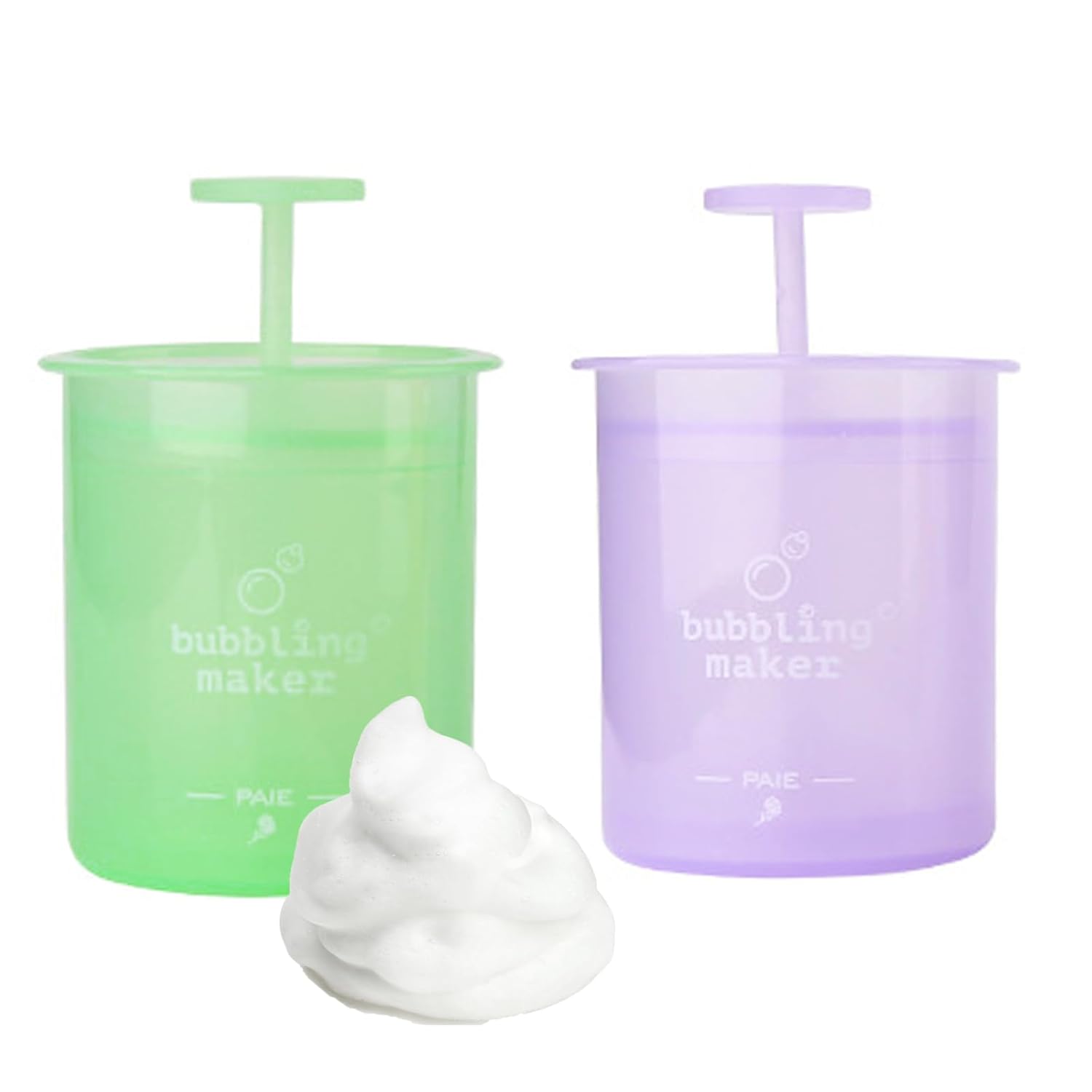 Máquina de espuma facial, 2 piezas, herramienta de limpieza facial, espumador de crema enriquecedora, limpiador profundo, máquina de espuma de