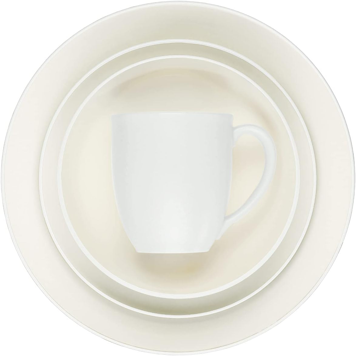 Noritake White Colorwave – Juego de 4 piezas Coupe