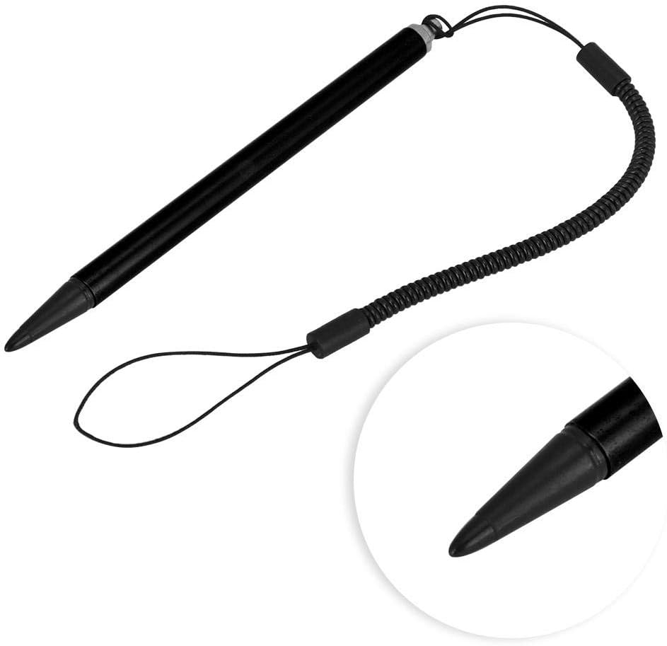 Wendry Bolígrafo resistente de punta dura compatible con todos los dispositivos de pantalla táctil resistiva, lápiz óptico resistente con cuerda de