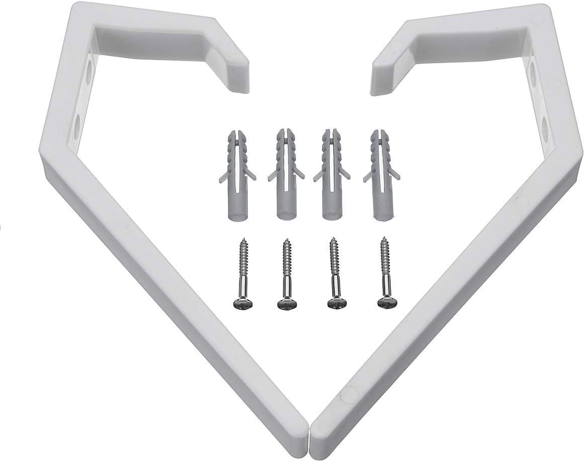 4 soportes para casco, ganchos colgantes de plástico para colgar en la pared, sombrero, guante, zapatero (blanco-4 unidades)
