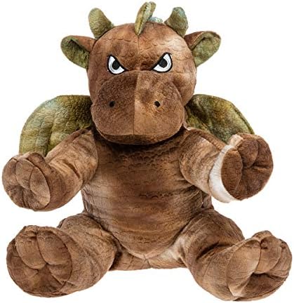 Dragón marrón de peluche suave de 16 pulgadas. Los rellenamos. Te encanta!