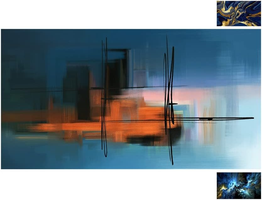 Galery 49 – Lienzo abstracto multicolor para pared, arte moderno y contemporáneo para decoración del hogar, lienzo decorativo moderno, para salas