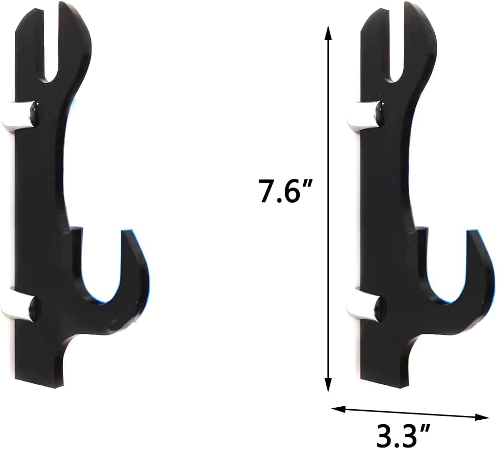 Soporte de espada, gancho de espada, acrílico de dos capas montado en la pared Samurai Sword Stand Stand Display Stand Support All Swords