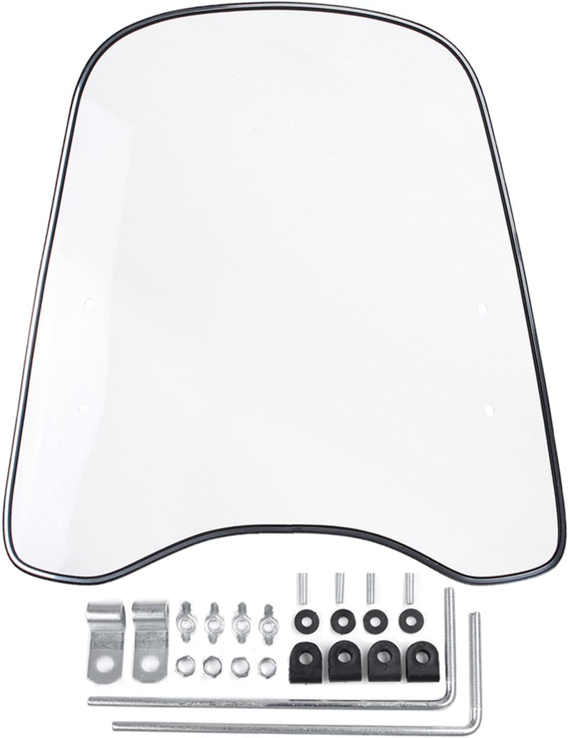 Shiwaki Deflector de viento claro del parabrisas para la motocicleta moto scooter