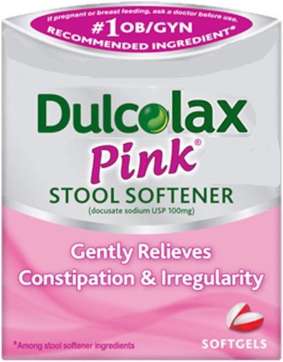 Dulcolax Suavizante de heces rosas 25 unidades (paquete de 10)