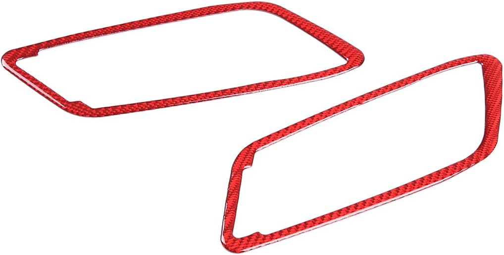 Adhesivo para marco de manija interior de puerta de automóvil, decoración de fibra de carbono suave real, apto para Toyota Supra GR A90 A91 MK5