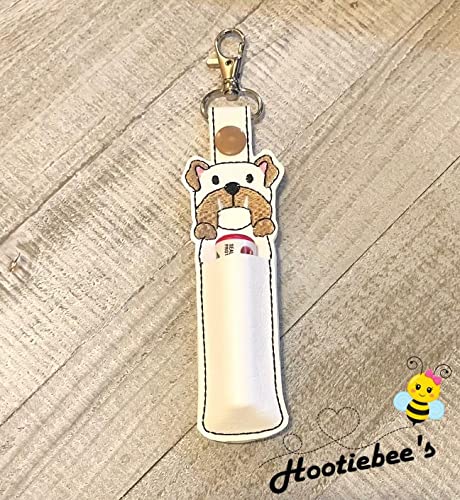 Bulldog Hand Sanitizer Holder AndOr Lip Balm Holder