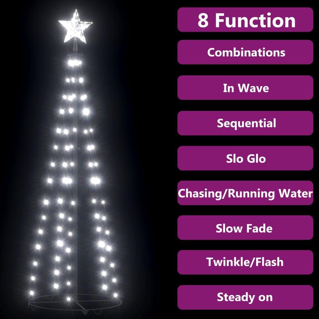 Árbol de Navidad con forma de cono de Navidad frío, árbol de Navidad artificial, árbol de Navidad con Luces, árbol de Navidad, arbolitos de Navidad,