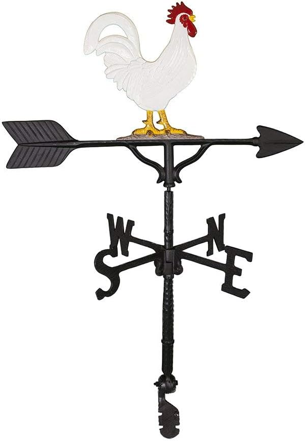 Veleta de 32 pulgadas con adorno de gallo de color