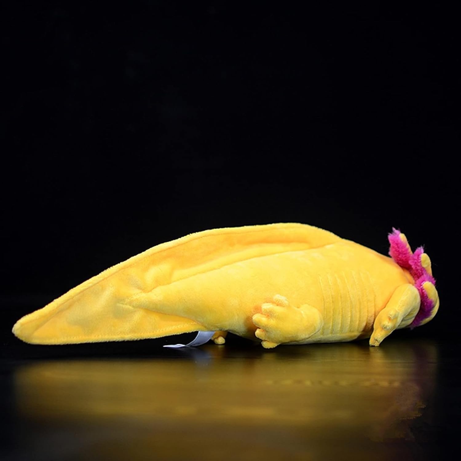 ZHONGXIN MADE Juguete de peluche de ajolote de simulación, 20 suaves y realistas, peces de ajolote amarillo, lagarto espeluznante, lindos juguetes