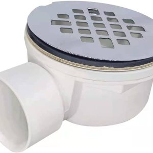 Drenaje de base de ducha de repuesto de 2.0″, drenaje de salida lateral de PVC de 2.0 pulgadas (cromo) Drenaje de base de ducha de repuesto de 2.0″, drenaje de salida lateral de PVC de 2.0 pulgadas (cromo)