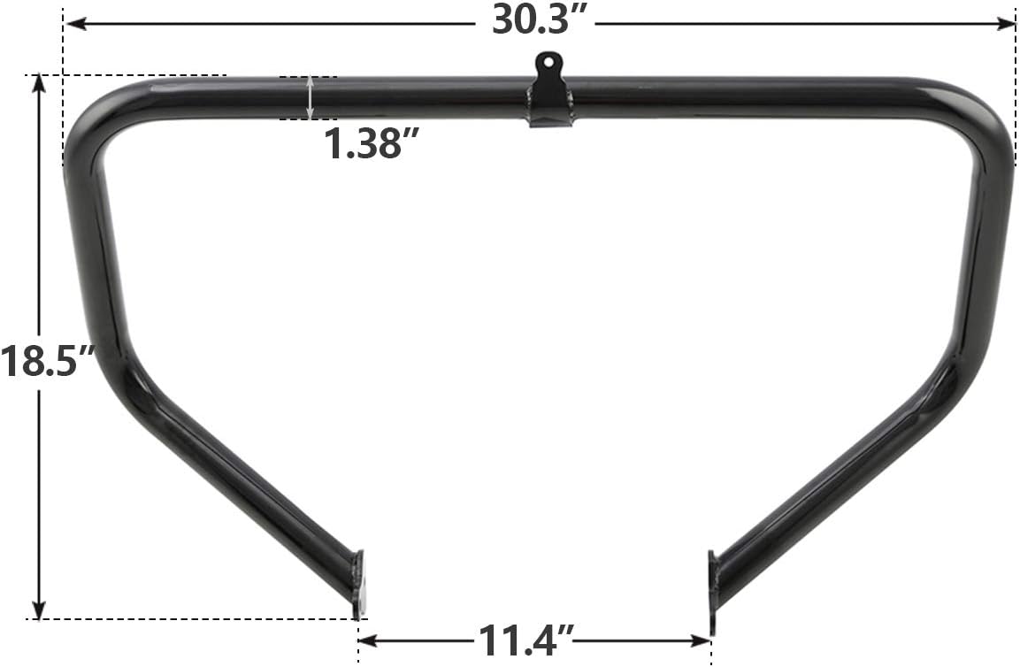 XMT MOTO – Barra protectora de motor de 1.38 pulgadas para Harley Davidson Touring Street Road Glide Electra Glide 2009 2020, color negro