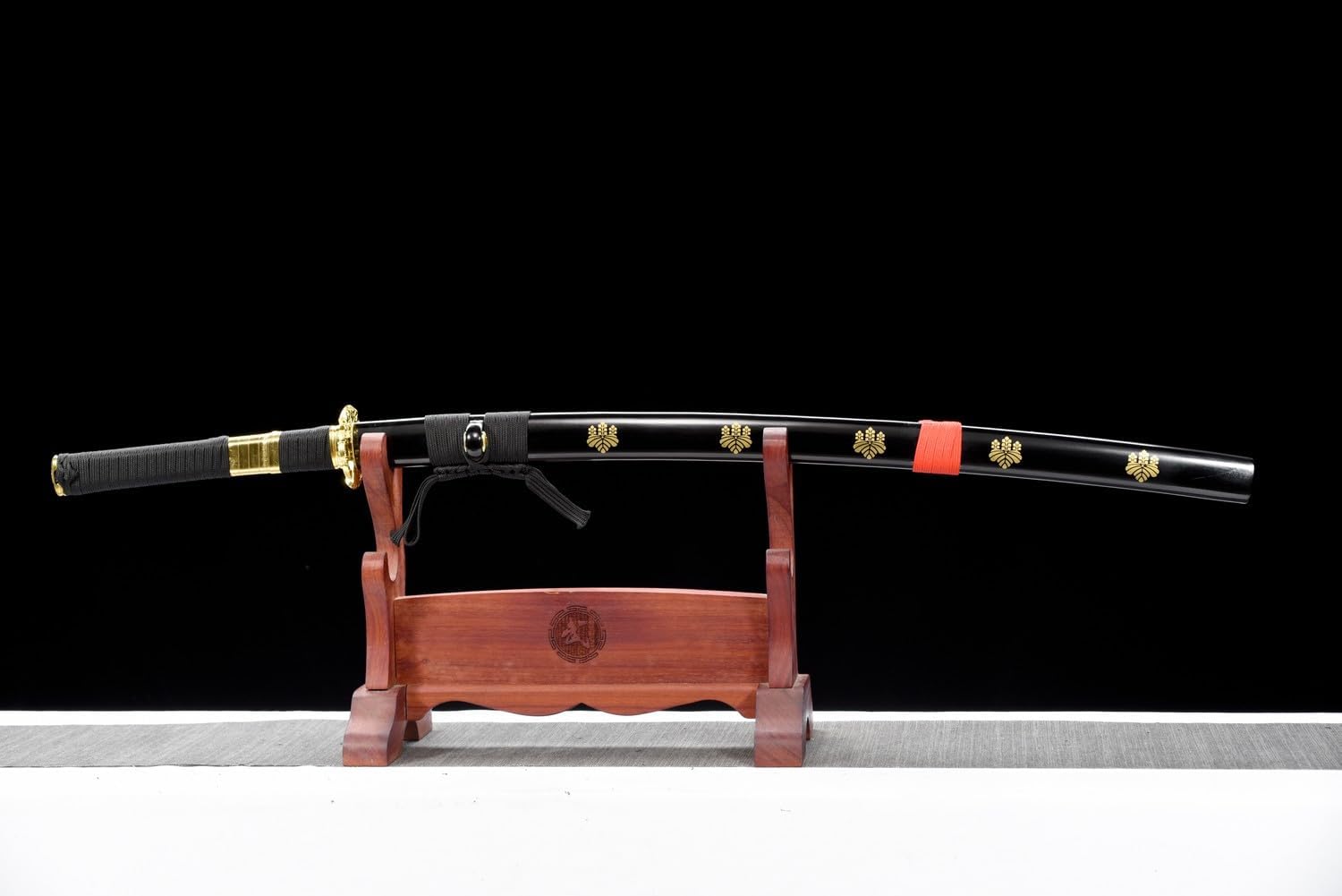 HERO SWORD Katana de una pieza lista para combate, T1095, acero de alto carbono, hoja azul, espada Zoro, espada samurái muy afilada, espada japonesa