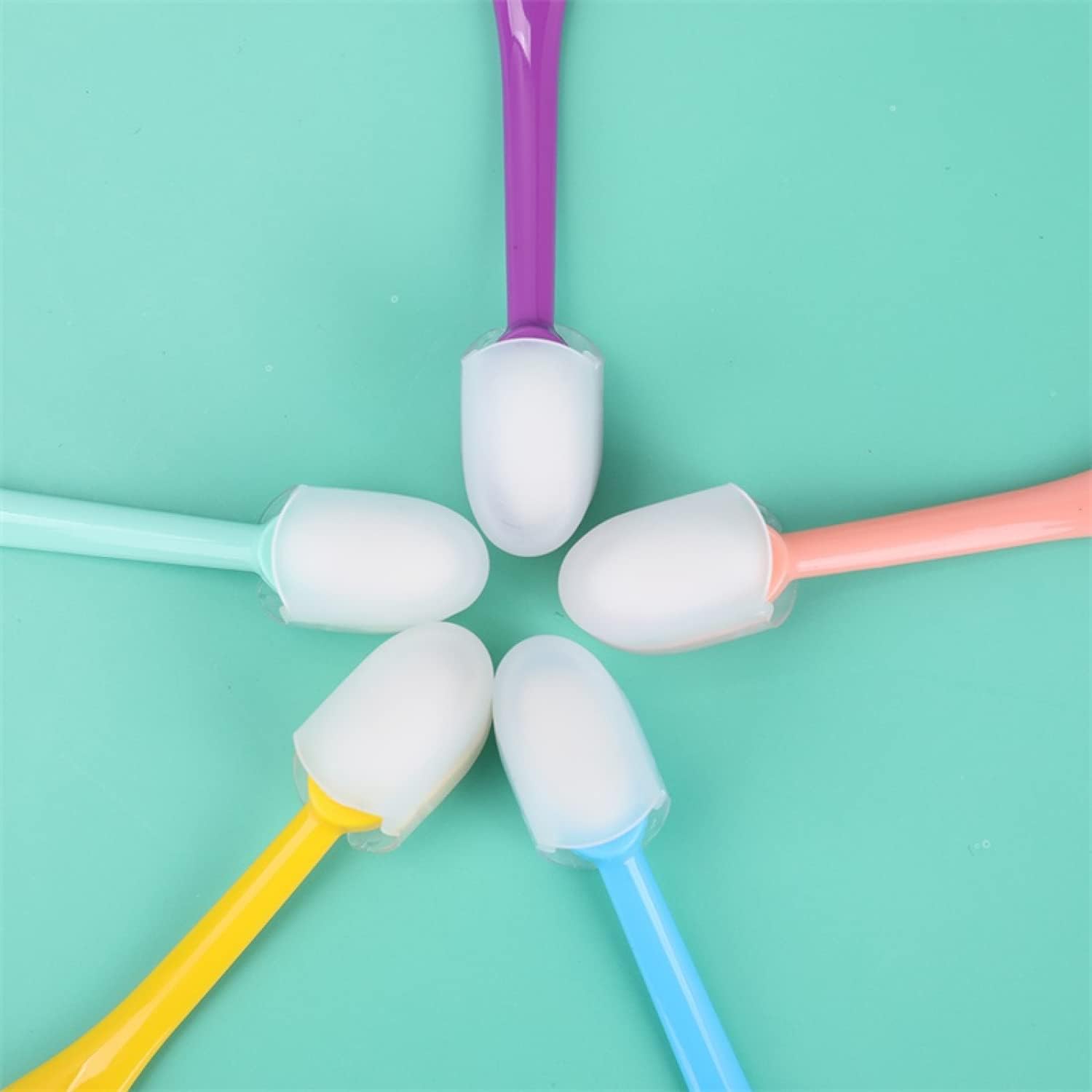 10 mini pinceles de mezcla de tinta de colores, herramienta de mezcla de tinta con 1 cepillo de silicona de mano, paleta de limpieza para hacer