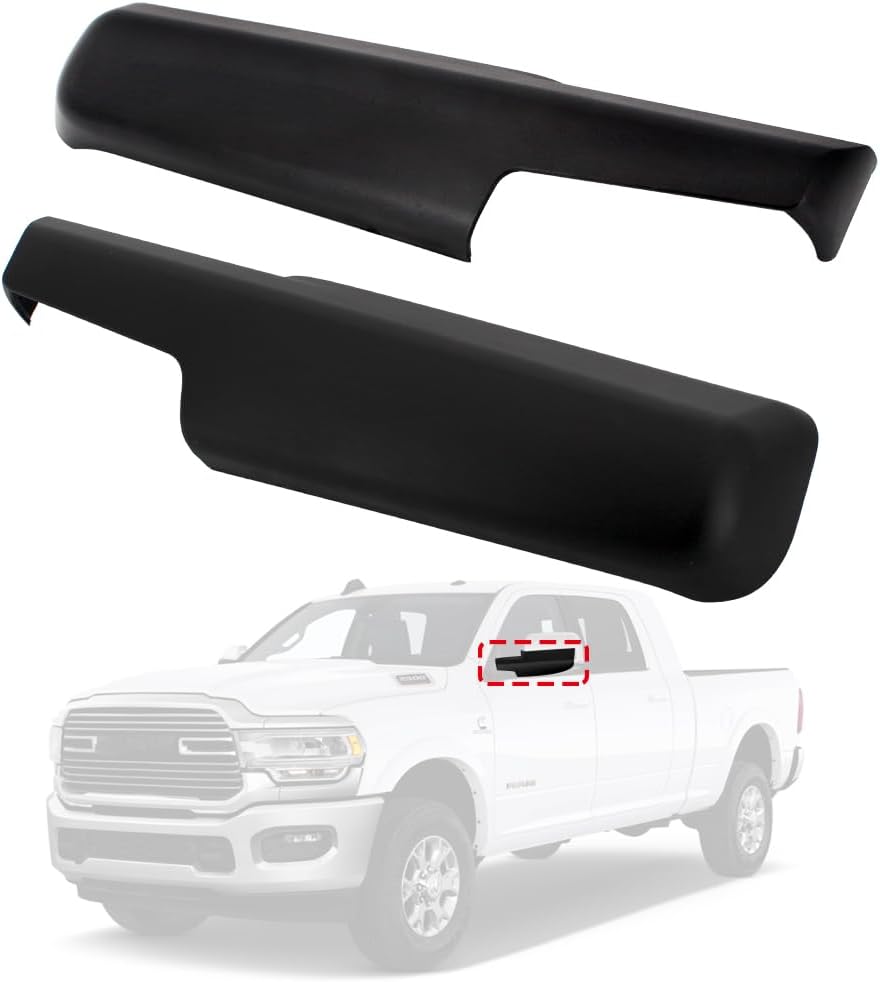 1 par de tapa delantera para espejo de remolque compatible con Dodge RAM 1500 2500 3500 2014-2019 lado izquierdo y derecho 68263392AA 68263393AA