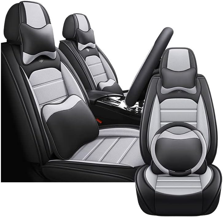 JOJ Fundas de asiento de automóvil para Volvo XC40 2019-2023, 2 fundas de asiento de automóvil, antideslizantes, impermeables, transpirables, de