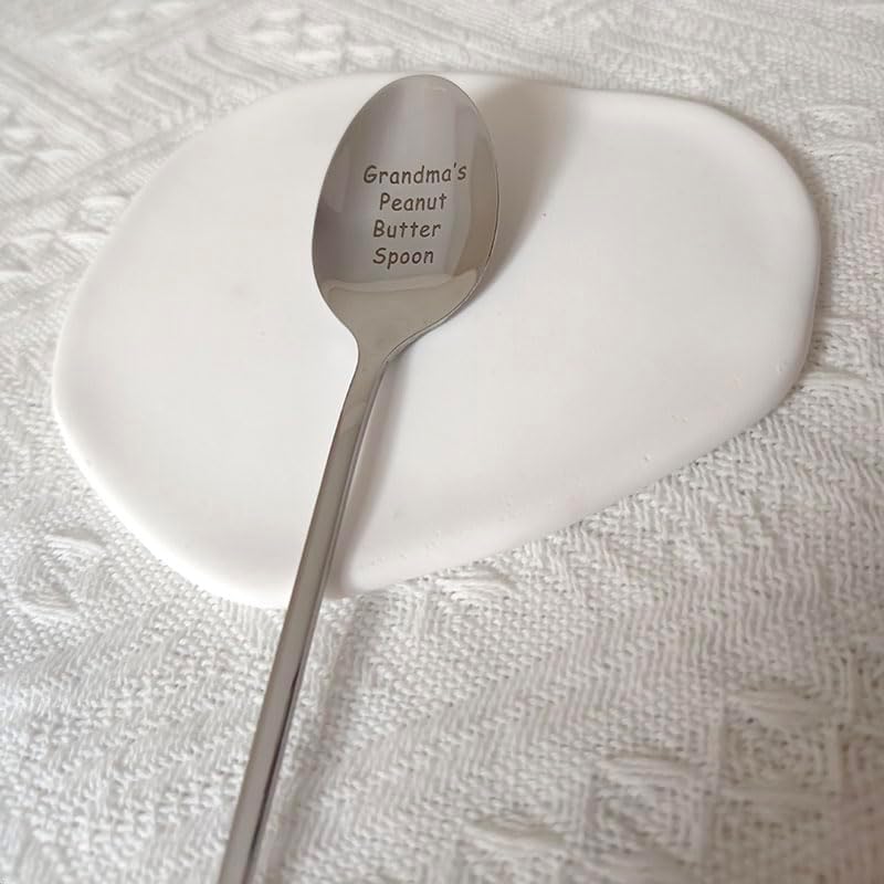 Cuchara de regalo para abuela de nietos, nietos, cucharas de mantequilla de maní para abuela, abuela, mantequilla de maní, regalos para abuela,