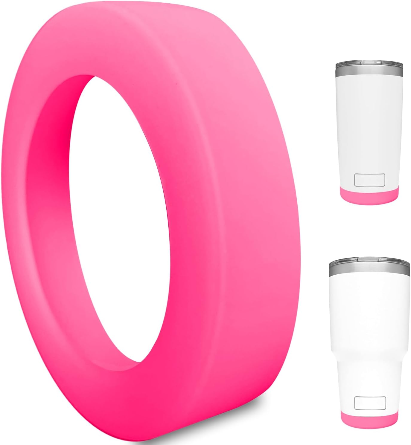 Funda para maletero más segura para vaso YETI de 20 onzas, 30 onzas, protección inferior de silicona y menos ruido para taza de café, accesorios de