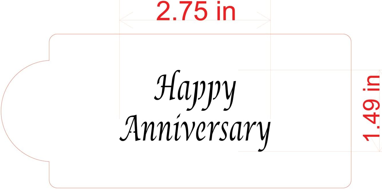 Plantilla de diseñador para tarjetas de visita con diseño de feliz aniversario, color beigesemitransparente