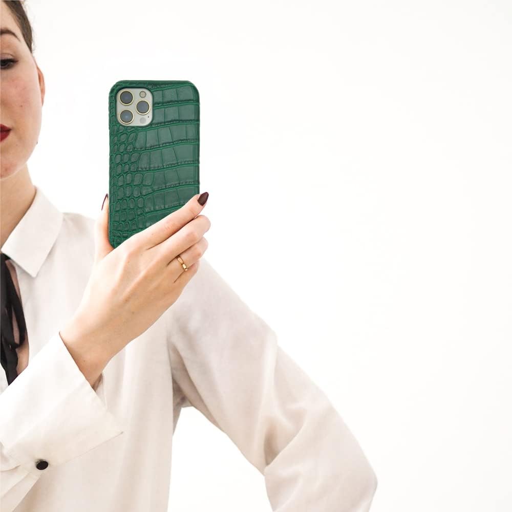 Funda de cuero para iPhone 13 Pro, diseño clásico retro, suave TPU delgado, a prueba de golpes, funda de cuero de diseñador para iPhone 13 Pro, a la