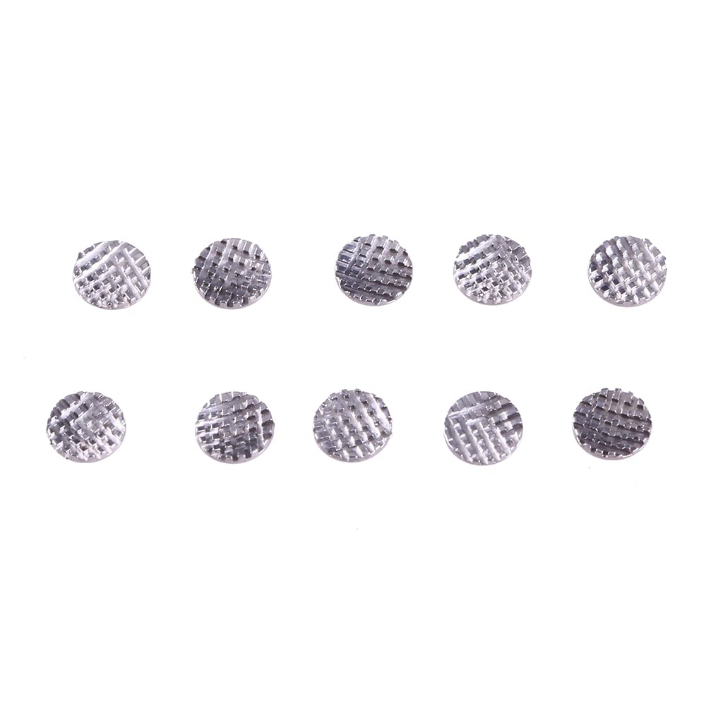 Angzhili 50pcs5Bag Botones Lingües Dentales Base Redonda, Monoblock, Materiales Dentales de Ortodoncia