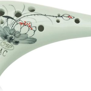 Pintura a mano Ocarina 12 Agujero Ocarina, Ocarina Alto C, Cerámica 12 Agujero Ocarina (Pintar A Mano Lotus) Pintura a mano Ocarina 12 Agujero Ocarina, Ocarina Alto C, Cerámica 12 Agujero Ocarina (Pintar A Mano Lotus)