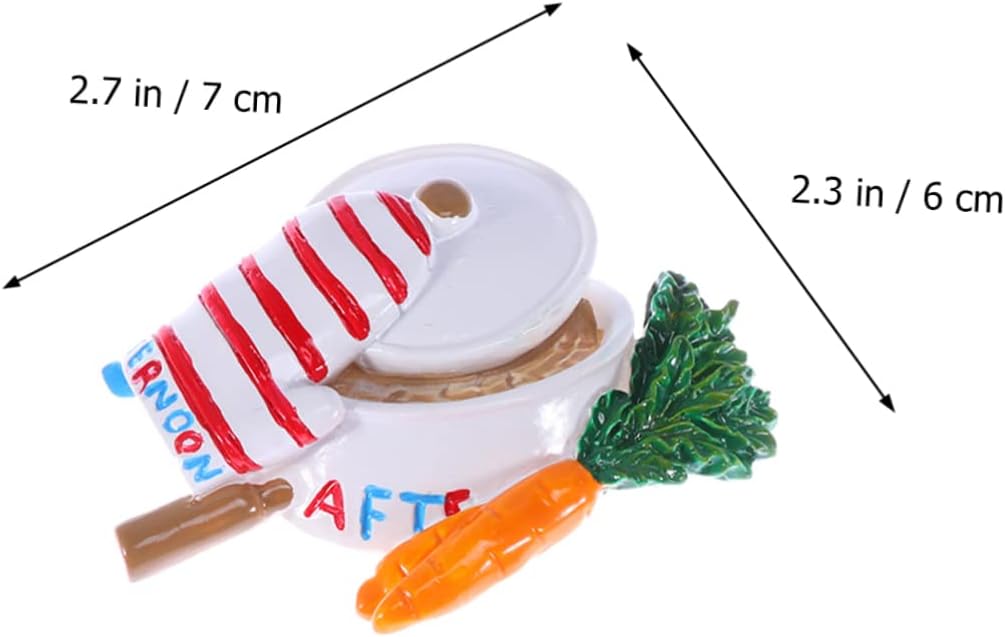Imanes de nevera de alimentos, imanes de resina para refrigerador, imanes de cocina, decoración del hogar, pizarras blancas, lindos imanes para