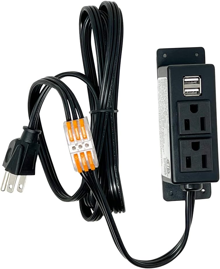 Stealth Kit de toma múltiple para cargar accesorios eléctricos y añadir energía dentro de cajas fuertes para armas y cajas fuertes para el hogar con