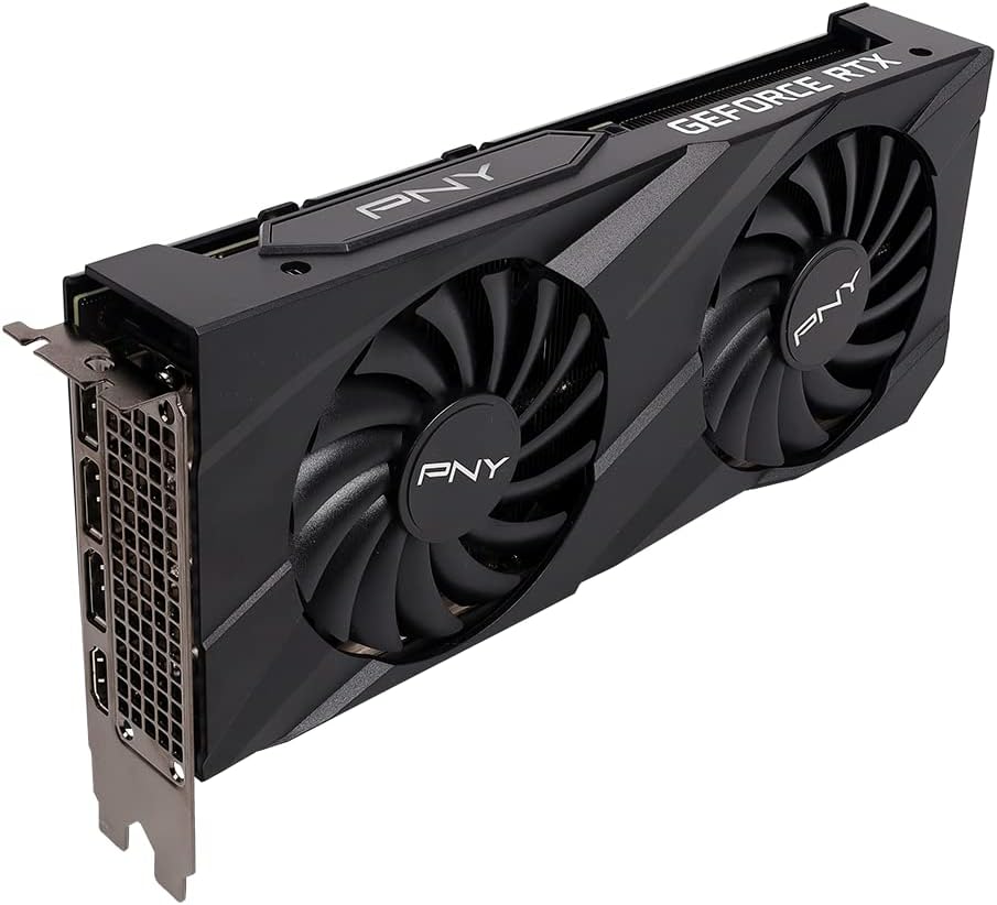 PNY Tarjeta gráfica GeForce RTX 3060 de 8 GB Verto Dual Fan