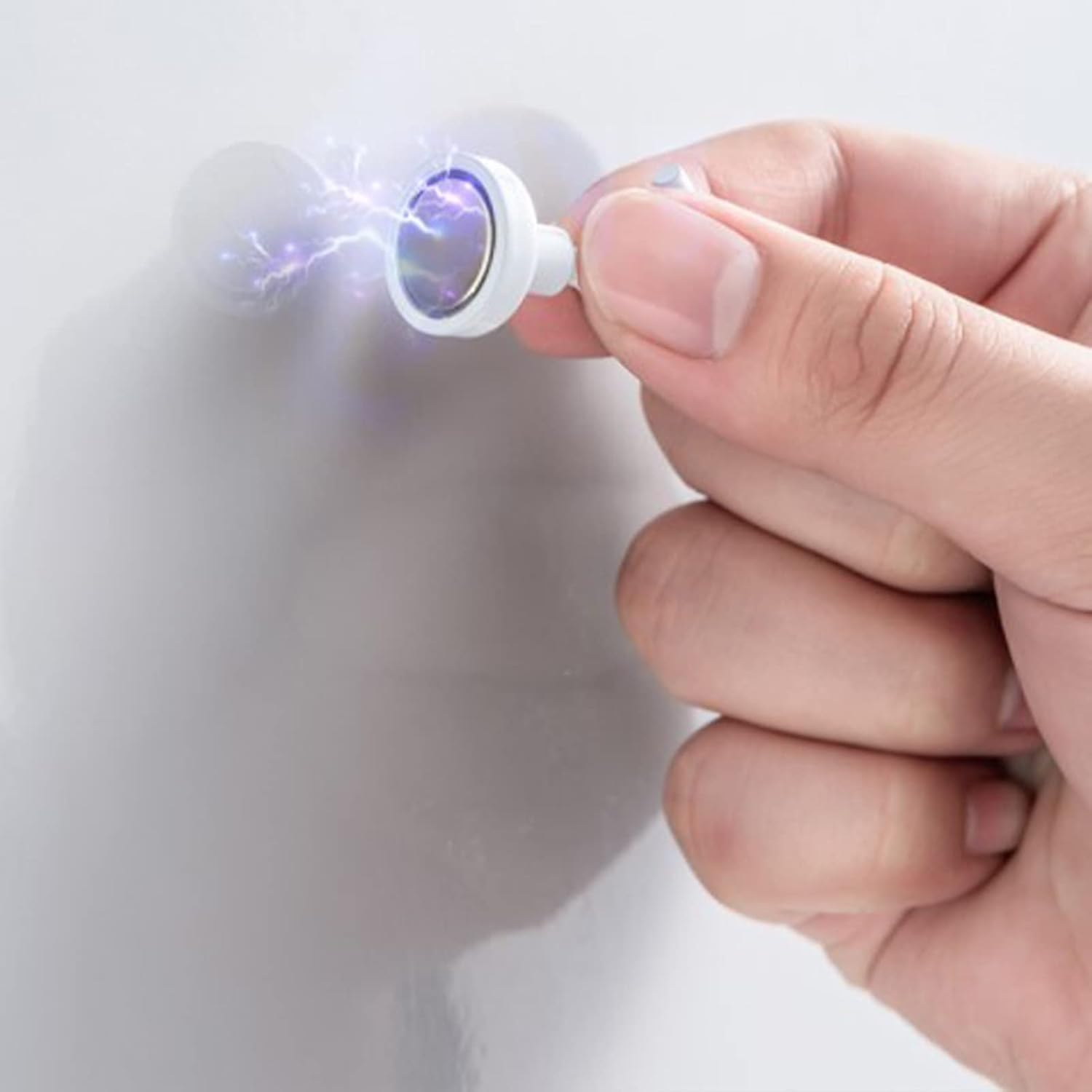 Estink 10 ganchos magnéticos, ganchos compactos de ABS de 11 libras, ganchos fuertes de plástico blanco para colgar, juego de ganchos para